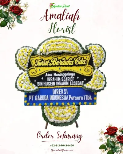 Papan Bunga Duka di Kebon Bawang